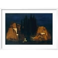 thumbnail image 2 of Art.com Island of the Dead, by Arnold Bocklin, 1880, Swiss Romantic/Symbolist Painting, Oil on Wood. A Drap Art Print by Everett - Art, White Frame Wall Art, 29" x 21", 2 of 5