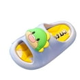 thumbnail image 3 of sususu Toddler Clogs Kids Clogs for Girls Boys Cute Cartoon Garden Clogs on Water Shoes One-Foot Slide Slipper Waterproof Beach Pool Outdoor Bathing Shower Slippers Sky Blue 5.5-6 Years, 3 of 6