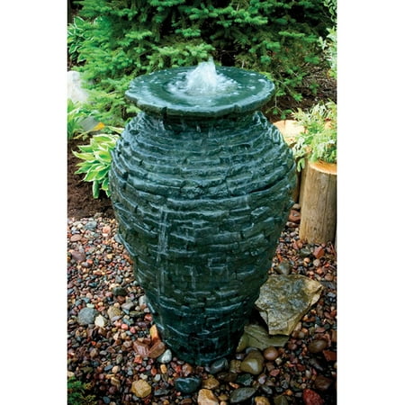 aquascape slate stacked urn fountain kit