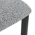 thumbnail image 5 of GDF Studio Modern Dining Chairs with U-Shaped Seats & Metal Legs, Black+White, Set of 2, 5 of 10