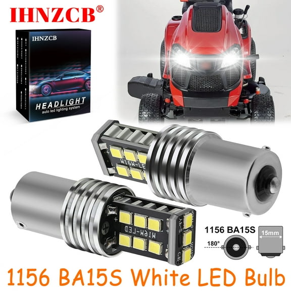 IHNZCB for Craftsman T2600 Lawn Mower Headlights 12v Kit 2x Super Bright Led Light Bulbs