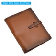 thumbnail image 3 of Uxcell A5 PU Leather Binder Journal Refillable Planner Organizer with Buckle Brown, 3 of 5