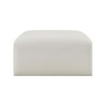 thumbnail image 5 of Meridian Furniture Arc Cream Vegan Leather Ottoman, 5 of 7