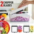thumbnail image 4 of 8 Blade Vegetable Chopper with Container, Multi-Function Kitchen Tool for Slicing, Dicing & Grating, 4 of 7