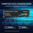 thumbnail image 2 of Fanxiang S501 256GB M.2 2280 PCIe Gen3 x4 NVMe SSD 3D NAND Internal Solid State Drive Up to 2050MB/s for Laptop Desktop, 2 of 8