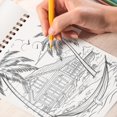 thumbnail image 5 of TPLHOUSE Beachside Cottage Spiral Coloring Book for Adults Relaxation & Stress Relief, 30 Coloring Pages Featuring Beachside Cottages, Tranquil Coastal Views, Tropical Scenery and Relaxing Beach Vibes, 5 of 6