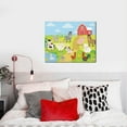 thumbnail image 4 of Naloa Farm Animals 3 Print Canvas Bathroom Wall Art,Bathroom Wall Art Decoration, Canvas Poster Prints,Decorative Paintings for Living Room, Bathroom, Kids Room, 4 of 6