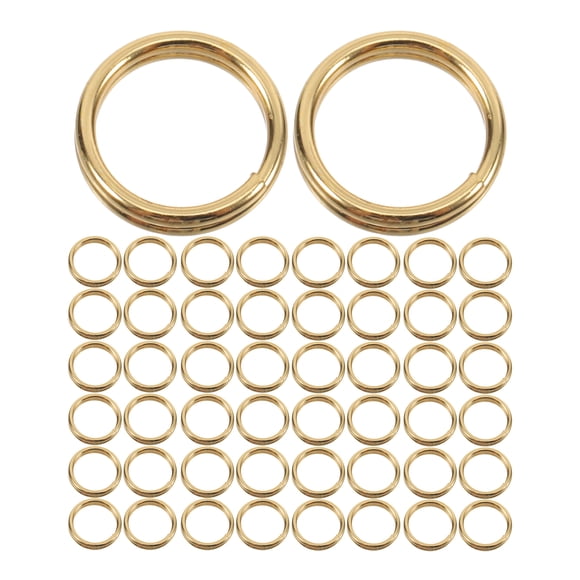 50pcs Split Ring Set Mini Key Chain Rings Metal Key Ring Double Loops Round Split Ring For Crafts Jewelry Making And Diy Projects