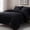 Black-Queen, variant on Full Size Red/Black Bed-in-a-Bag 7-Piece All Season Bedding Set