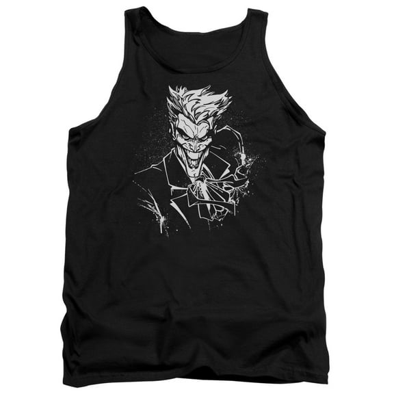Batman Jokers Splatterile Adult Tank Top Black