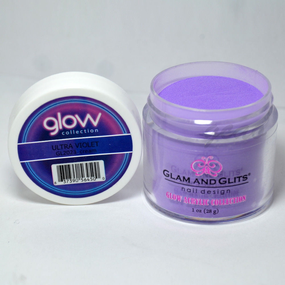 Glam and Glits GLOW ACRYLIC Glow in the Dark Nail Powder 2023 - ULTRA VIOLET
