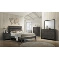 thumbnail image 2 of ACME Commode Rectangulaire en Bois avec 9 Tiroirs Ilana en Gris, 2 of 7