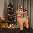 thumbnail image 2 of 7 Ft Christmas Inflatable Reindeer Outdoor Decoration Blow Up Inflatables With Build-in Leds For Indoor Outdoor Party Yard, 2 of 4