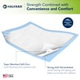 thumbnail image 3 of Almohadillas desechables HALYARD Premium 30 x 36 cm, 40 almohadillas azules, 3 of 6