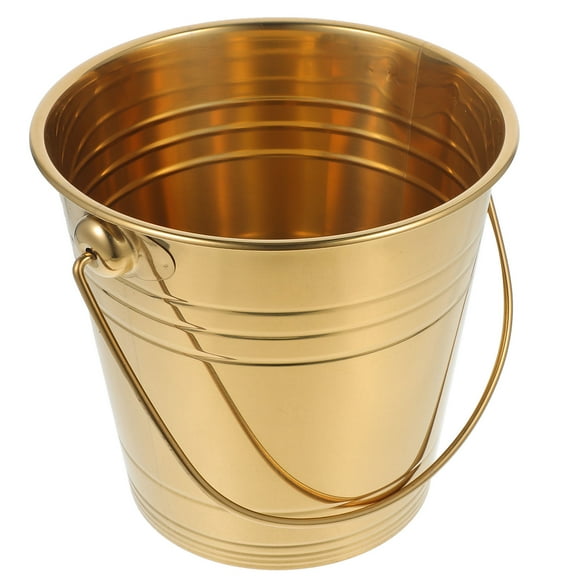 GAXIRE Stainless Steel Beverage Tub Golden 1Pack 7.3x7.3x6.7in