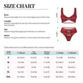 thumbnail image 6 of Wukai Vintage Burgundy Women's Bikini Set Two Piece,wimsuit High Waisted V Neck Twist Front Adjustable Spaghetti Straps Bathing Suit-XX-Large, 6 of 7
