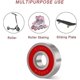 thumbnail image 5 of Ball Bearings Miniature Ball Bearings Double Rubber Sealed Deep Groove 608rs Abec-9 Bearings For Skateboards Scooters (red)10 Pcs, 5 of 5