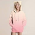 thumbnail image 4 of Womens Cat Ear Hoodies, Long Sleeve Pullover for Women Fall Fashion Loose Fit Ombre Tie Dye Hooded Sweatshirts with Pockets, 4 of 4