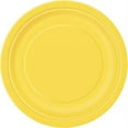 Way to Celebrate! Neon Yellow Paper Dessert Plates, 7in, 24ct