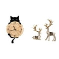 thumbnail image 1 of Reloj de pared,Reloj de pared decorativo para baño y dormitorio.,Estatua de alce y ciervo,Figuras de alce y ciervo,decoración del hogar,estatuas de resina,Estatua de escultura decorativa de, 1 of 8