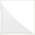 thumbnail image 2 of ColourTree 17' x 19' x 25.5' White Right Triangle Sun Shade Sail Canopy Mesh Fabric UV Block & Water Air Permeable - Commercial Heavy Duty - 190 GSM - 3 Years Warranty - Custom Make, 2 of 8