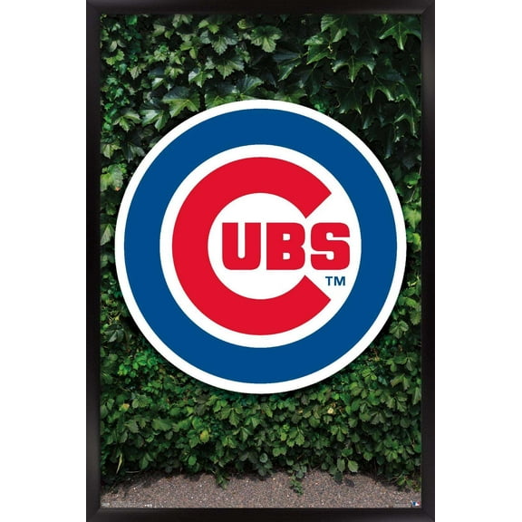 MLB Chicago Cubs - Logo 16 Wall Poster, 14.725" x 22.375", Framed