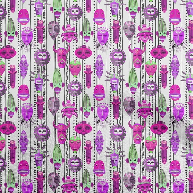 oneOone Cotton Poplin Fuschia Pink Fabric African Sewing Craft Projects Fabric Prints by Yard 56 Inch Wide