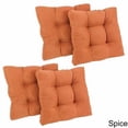 thumbnail image 7 of 19-inch Squared Microsuede Tufted Dining Chair Cushion (Set of Four) - Hunter Green, 7 of 7