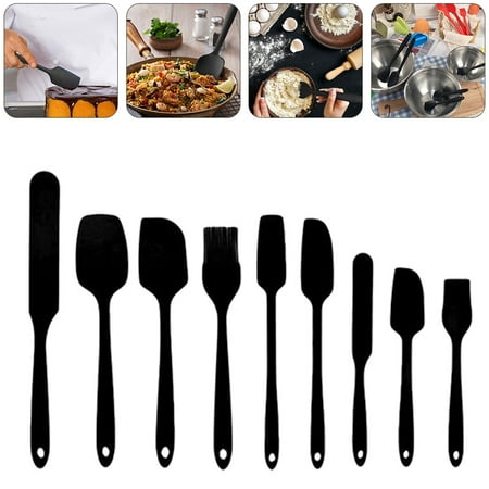 

Silicone Spatula Set 9 Pieces Seamless Spatula Heat-Resistant Turner Spatulas Nonstick for Baking Cooking & Mixing