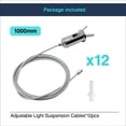 thumbnail image 4 of 12 Sets Hexagon Garage Suspension Cables Kit Steel Hanging Chains, Honeycomb Light Connector Pendant Wire Rope Cable 1m, 4 of 6