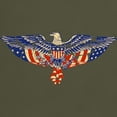 thumbnail image 3 of CafePress - Retro Eagle And USA Flag Dark T Shirt - Men's Classic Graphic Cotton T-Shirt, 3 of 4