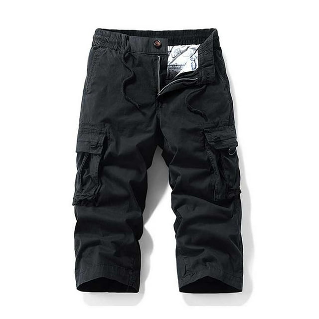 Styesk Mens Shorts Men's Stretch Cargo Shorts Casual Drawstring Classic Summer Short With Multi Pockets