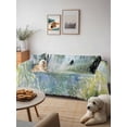 thumbnail image 6 of Spring Grey Green Couch Cover, Country Oil Painting Cabin Flowers Trees Oversized Sofa Cover Blanket for 3 Cushion Couch, Sectional Sofa Slipcover Protector for Living Room Bedroom 71''x150'', 6 of 9