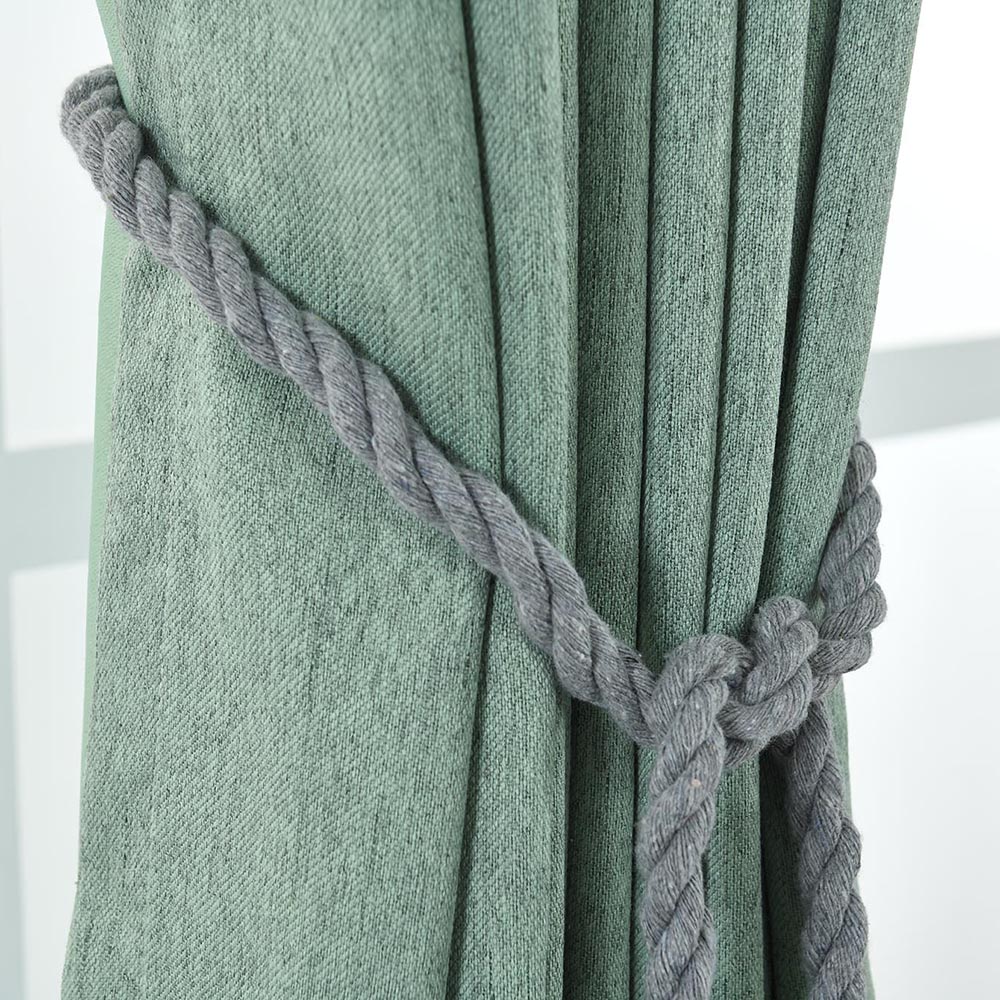 1Pair Curtain Tiebacks Rope Curtain Rope Buckle Holdbacks with Double