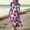 Vermilion, variant on Red White and Blue Women's Dresses, V Neck Fashion Dresses for Women, Farmhouse 4Th of July Women Dresses, 250Th Anniversary Patriotic Dresses for Women Size: 2XL