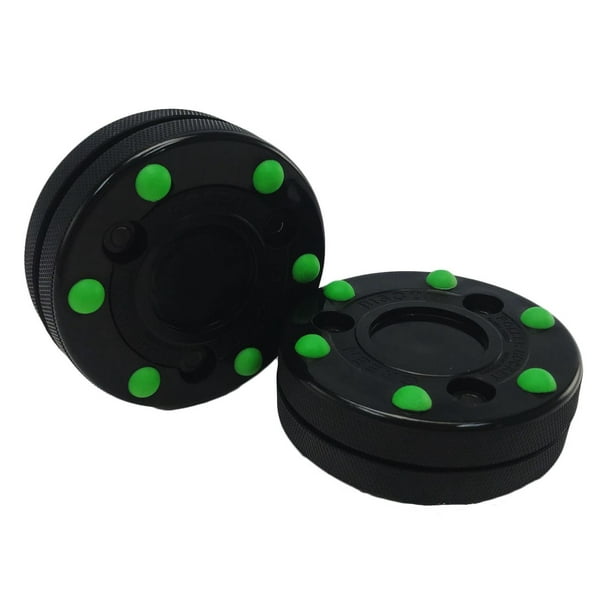Green Biscuit Roller Hockey Puck