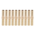 thumbnail image 1 of Brass Straight Pipe Joiner,Brass Barbed Straight 2-Way Straight Barbed Connector Straight Pipe Connector Multi-Functional, 1 of 7