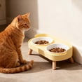 thumbnail image 4 of Elevated Cat And Food Bowls With Design For Easier Eating And Improved Digestion Vomiting Slow Feeder Dish For Small Medium Large Non Stand Feeder Bowls, 4 of 4