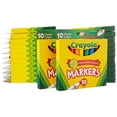 thumbnail image 2 of Marcadores de Línea Ancha Crayola 758114552570, Colores Clásicos 10 Cada Uno (Paquete de 24), Caja con 24 unidades, 2 of 3