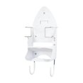 thumbnail image 1 of Colgador de tabla de planchar Colgador de plancha eléctrica para puerta Armario para plancha caliente blanco, 1 of 9