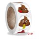 thumbnail image 5 of 26-27 Multifunctional Poop Stickers 500pcs/roll Fun Wrap Tags Halloween Xmas Supplies, 5 of 5