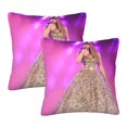 thumbnail image 1 of Fundas de almohada decorativas TA-Yi-Or, paquete de 2 fundas de almohada para sofá cama, sala de estar, 18" x 18", 1 of 8