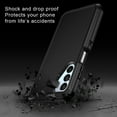 thumbnail image 7 of Petocase for Samsung Galaxy A15 5G Phone Case,Shockproof Dust/Drop Proof 3-Layer Protective Heavy Duty Durable Rugged Hybrid Cover for Galaxy A15 5G,Black, 7 of 7