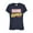 Navy Blue, variant on Junior's Marvel Classic Distressed Logo Graphic Tee Black Medium