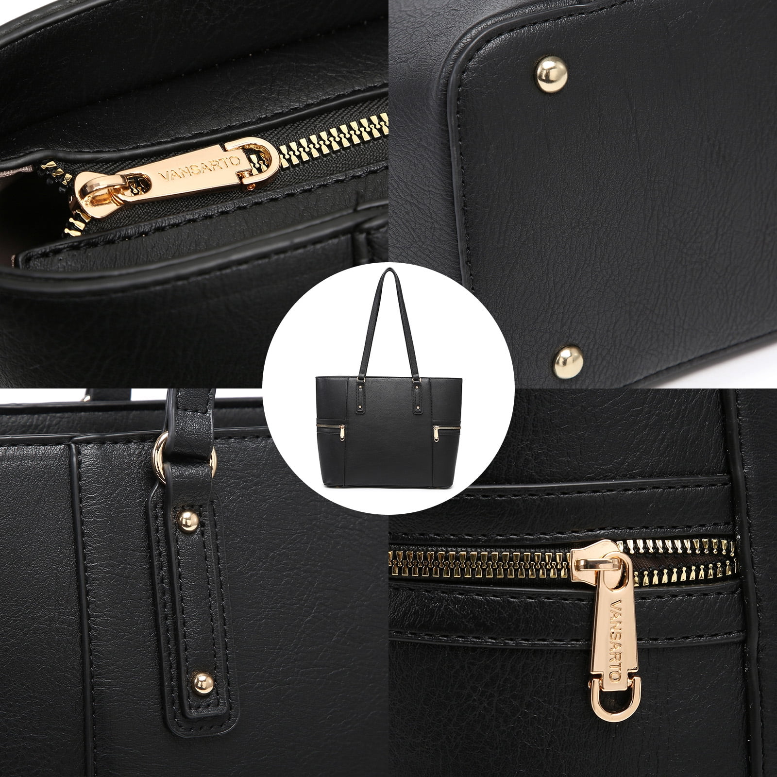M Marco Women's Handbag 3pcs Set Fashion Tote Bag with Matching Satchel Bag and Wristlet