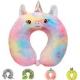 thumbnail image 1 of Kids Travel Pillow, Memory Foam Travel Neck Pillow, U-Shaped Airplane Pillow, Travel Neck Pillow, Girls Unicorn Travel Pillow Removable for Airplane, Car, Office, Home, 1 of 5