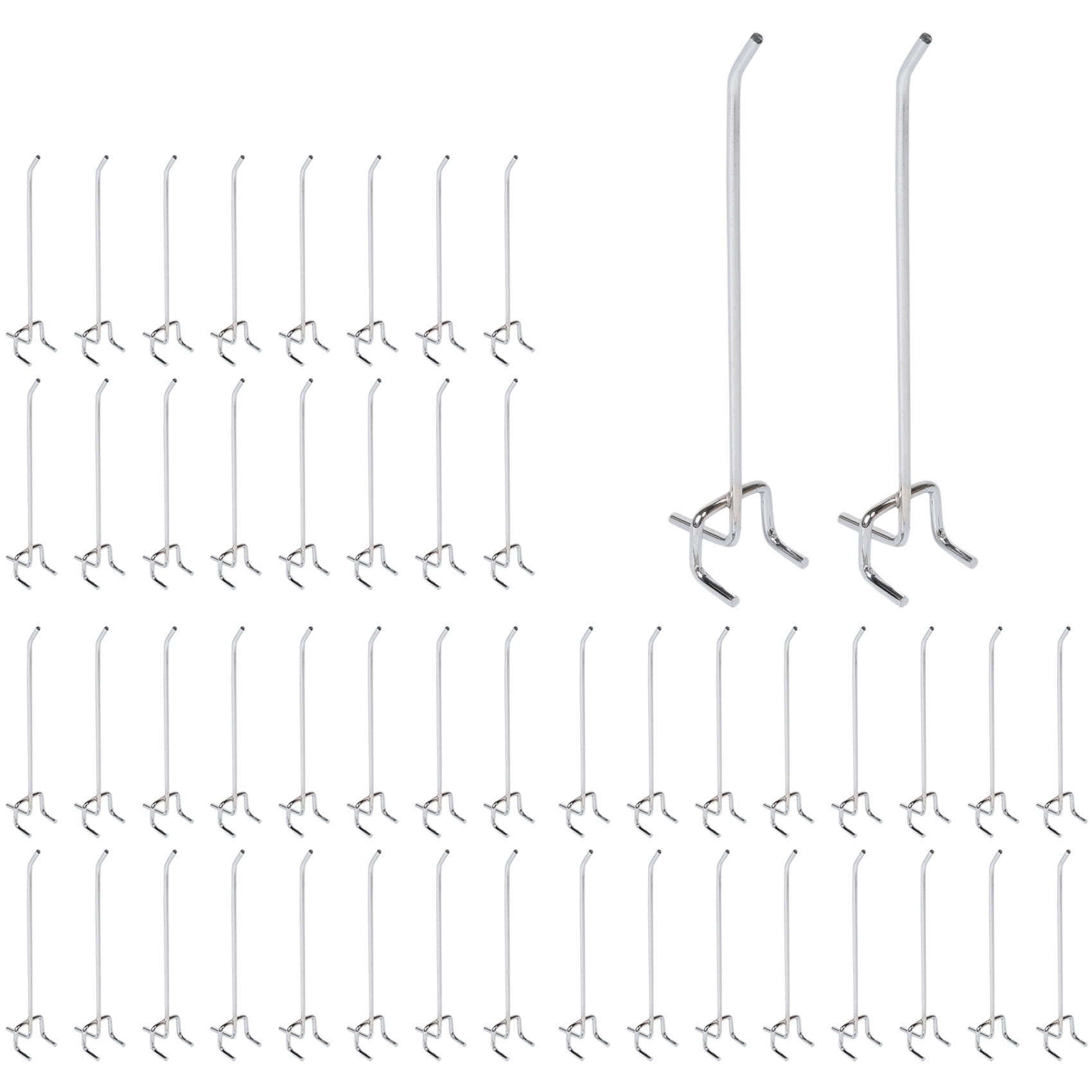 HOT! 50 Pcs 6-Inch Pegboard Hooks Metal Shelving and Organizer Assortment Garage Storage