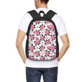 thumbnail image 4 of Fotbe Rose Flowers Pattern Student Backpack –School backpack Large Capacity Durable and Ergonomic Backpack with Laptop Compartment and Multiple Pockets, 4 of 6