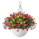 thumbnail image 4 of Cesta de flores artificiales colgantes con plantas artificiales, maceta colgante realista para primavera, balcón, habitación y patio. Estilo A, 4 of 8