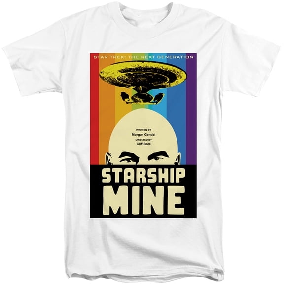 Star Trek Tng Season 6 Episode 18 Adult Tall T-Shirt 18/1 T-Shirt White